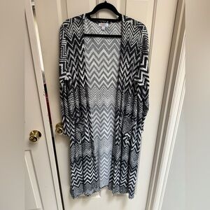 Lularoe Sarah Cardigan Chevron Pattern